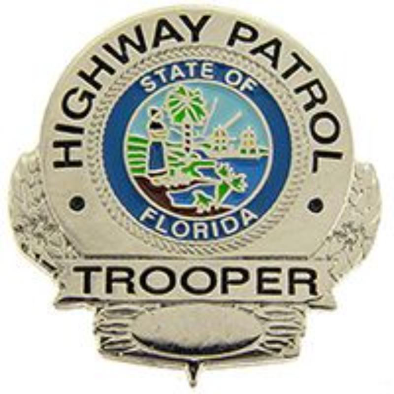 P02609 Pin - Police decal, Florida - 1 in.