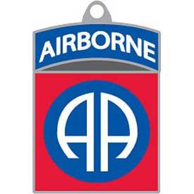 KC2518 Key Ring - Army, 82nd Airborne, Bright-Shine - 1.5 in.