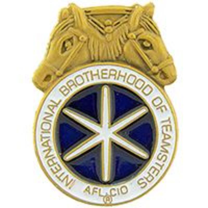 P06875 Pin - Orange, Teamsters - 0.88 in.