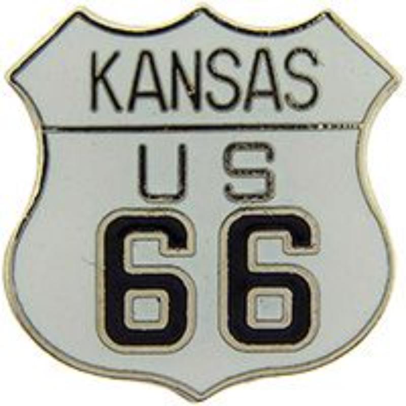 P06947 Pin - Route 66, KS - 1 in.
