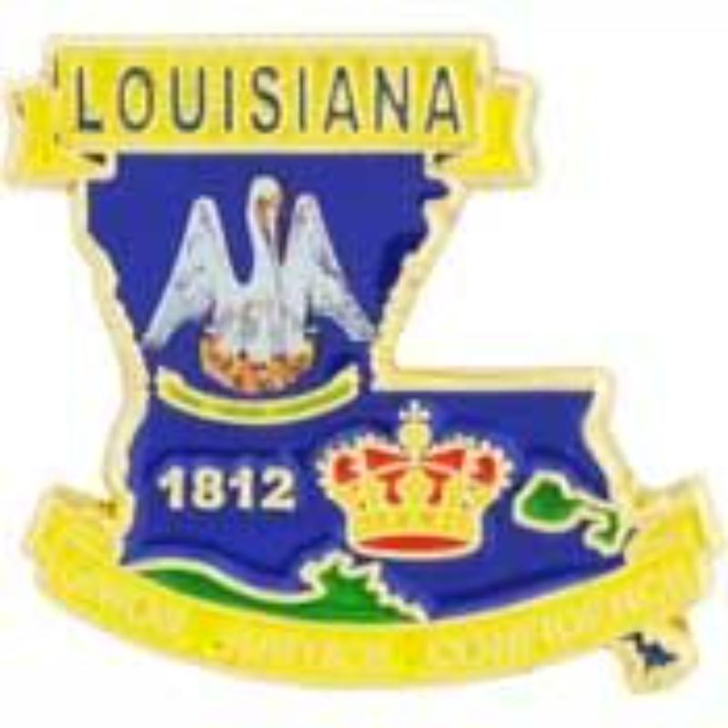 P09219 Pin - Louisiana - 1 in.