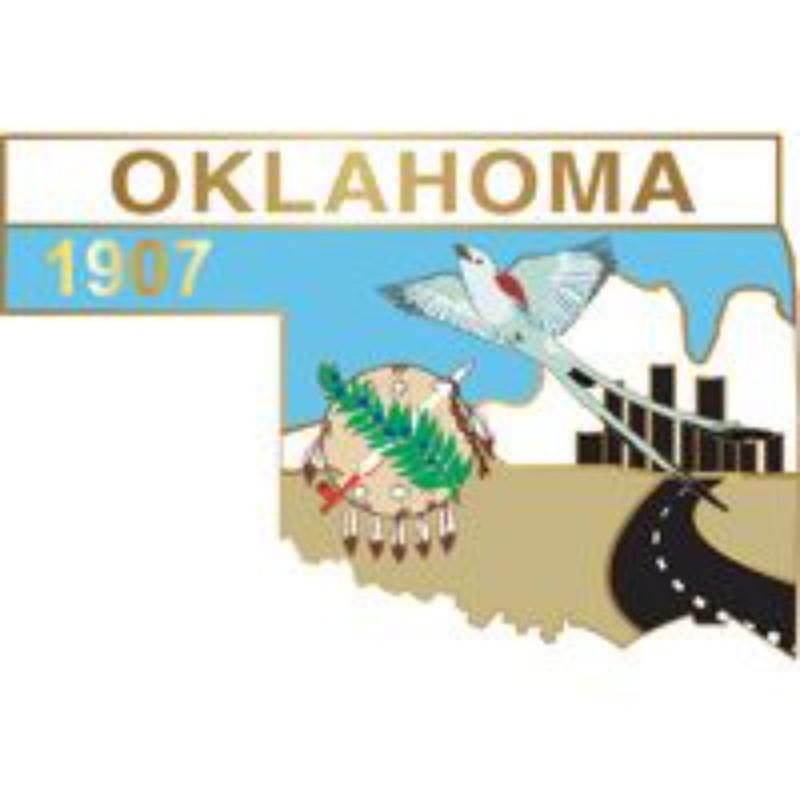 P09237 Pin - Oklahoma - 1.625 in.