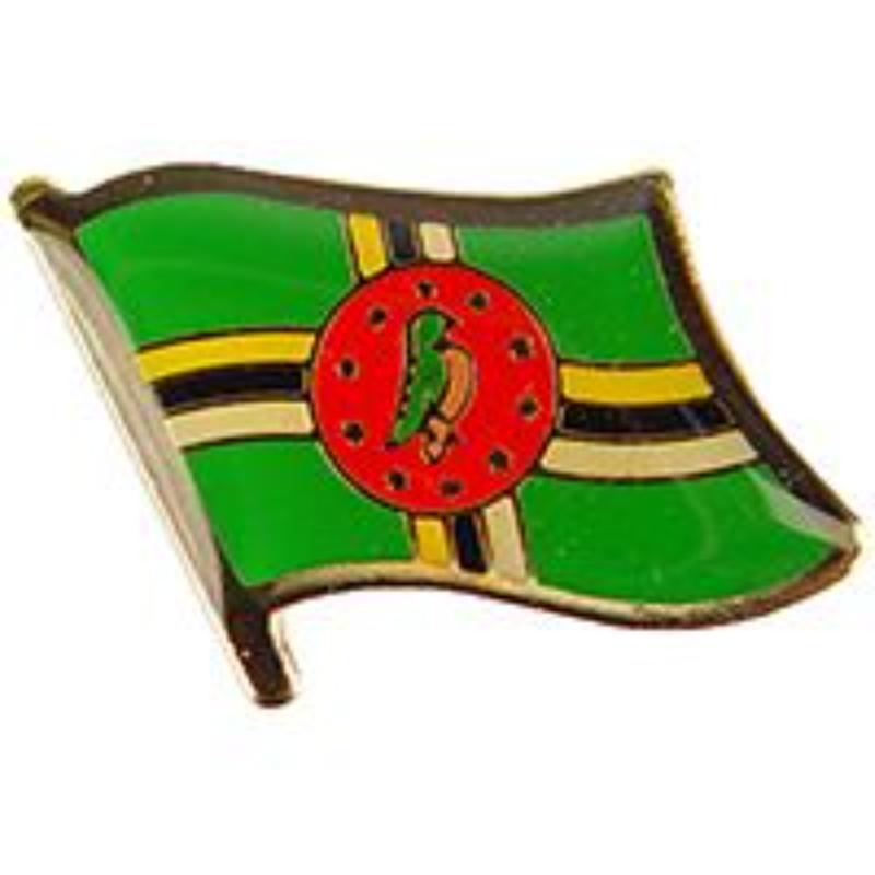 P09525 Flag Pin - Dominica - 1.625 in.