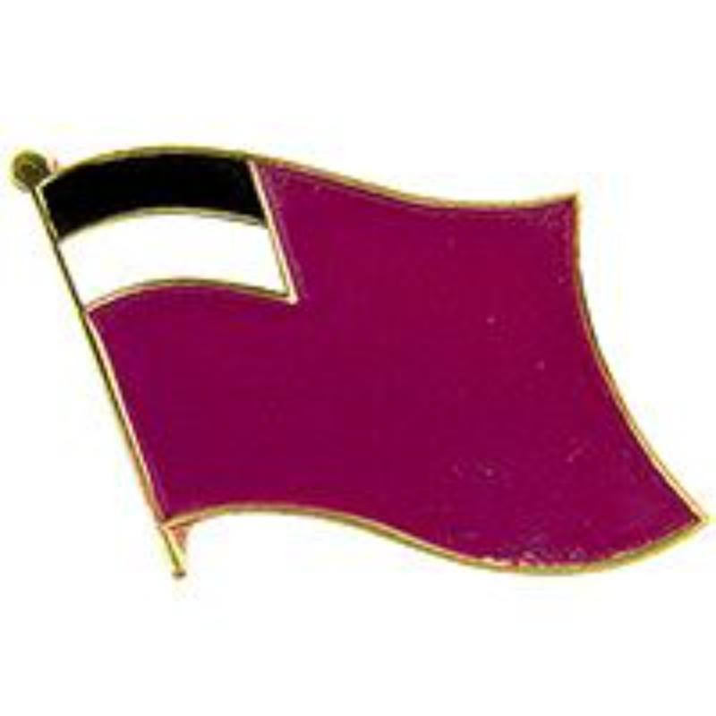 Georgia Flag Pin - Red/White/Blue - 1.625 in. - Durable Military Design