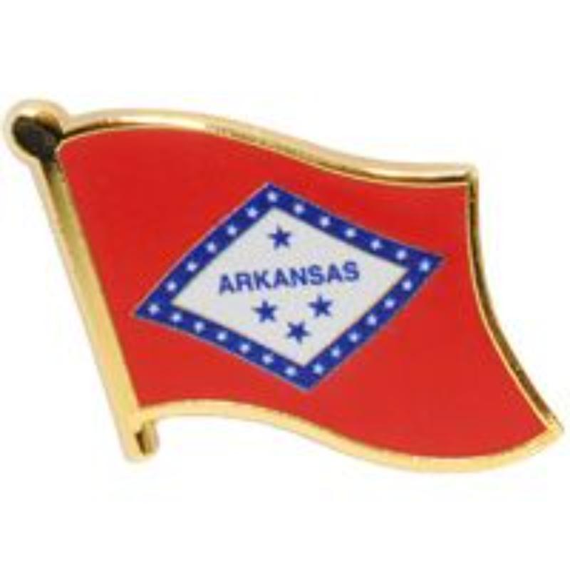 P09904 Flag Pin - Arkansas - 1.625 in.
