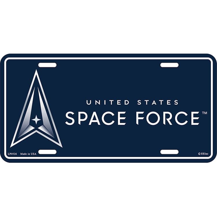 LP0526 License Plate Frame - USSF Space Force - 6 x 12 in.