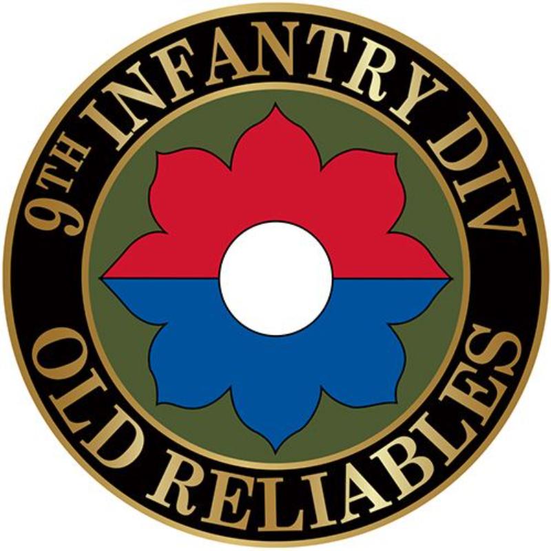 P12609 Pin - Army, 9th Infantry Division - Old Reliables - 1 in.