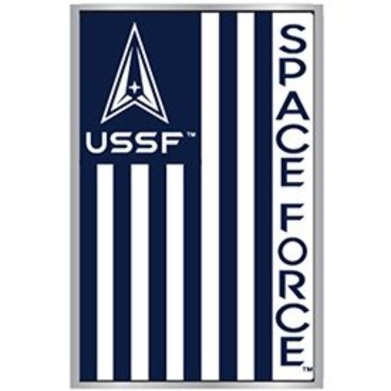 P13012 Pin - USSF Space Force Banner - 1.125 in.