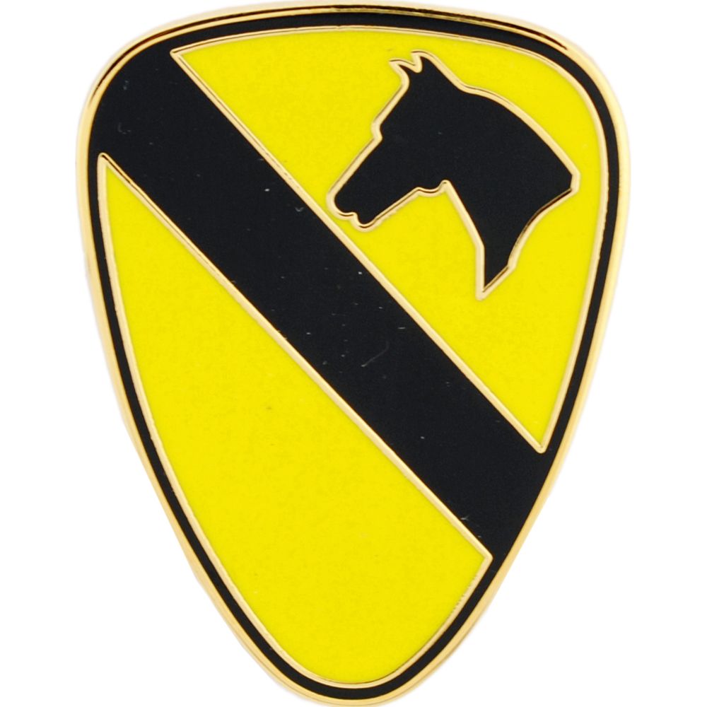 P14653 Pin - Army, 1st Cavalary Division - 1 in.
