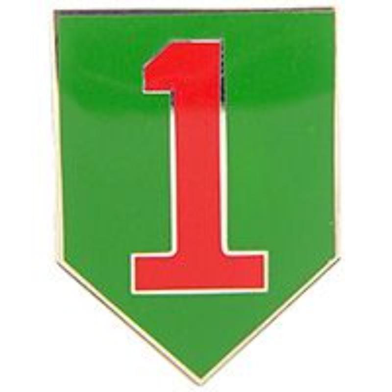 P14661 Pin - Army, 1st Infantry Division - 1 in.
