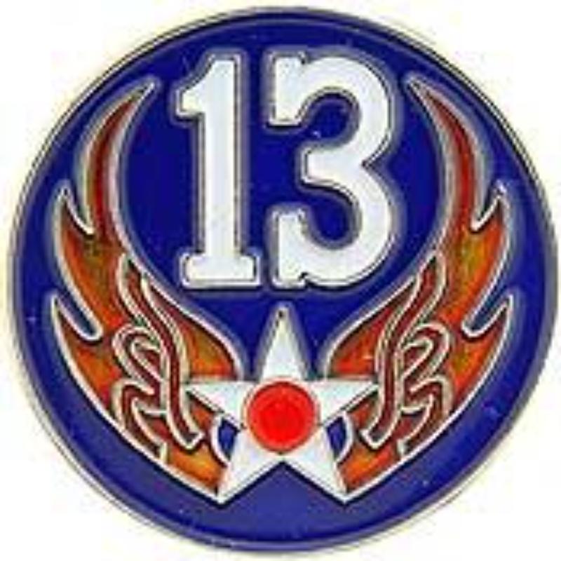 P14698 Pin - USAF, 13th - 1 in.