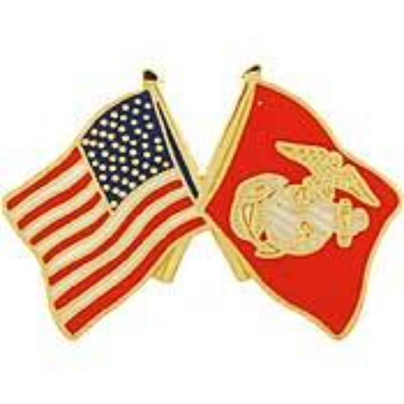 USMC Flag Pin - Small - 1.125 in. - Durable Military Design