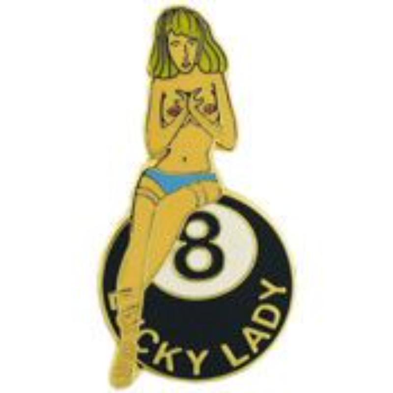 P14903 Pin - Nose, Lucky Lady, 8 Ball - 1.125 in.