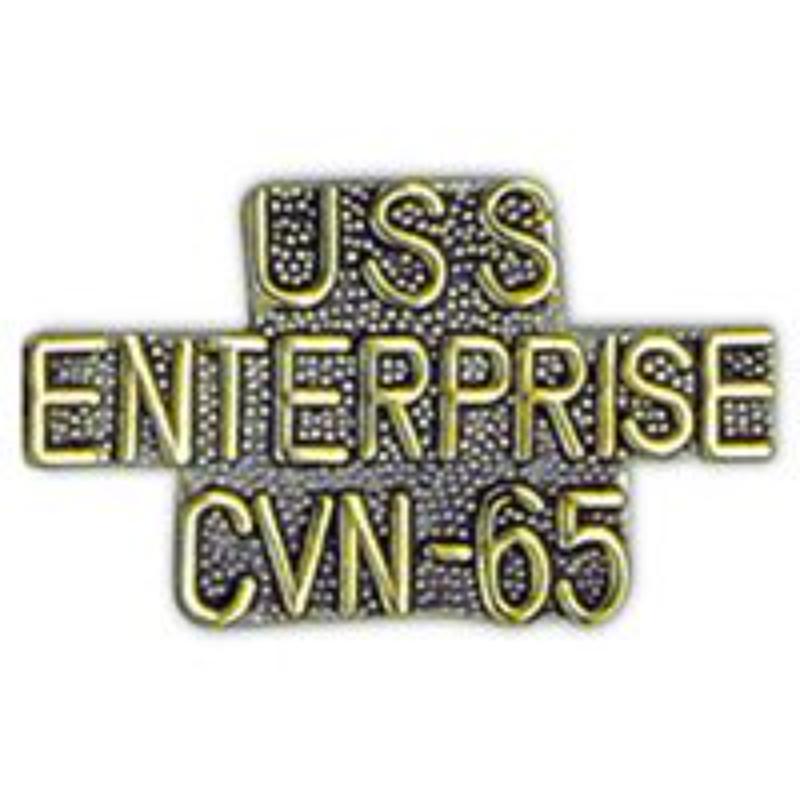 P14932 Pin - USS, Enterprise - Script - 1.38 in.