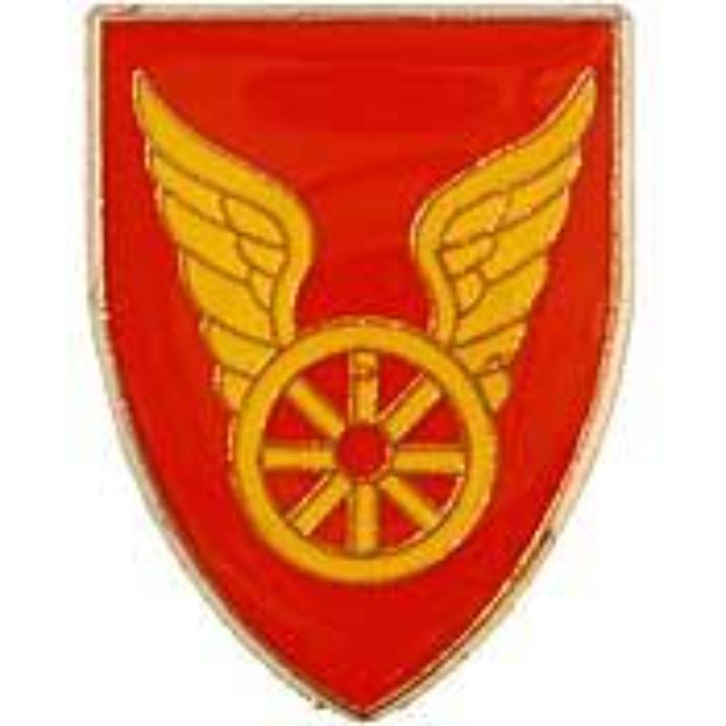 Army Pin - 124th Transportation Brigade - 1 in. - Durable Material - Detailed Design