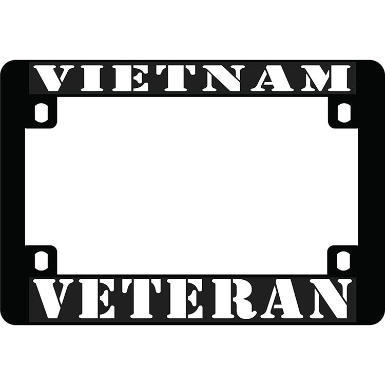 LP0803 Heavy Plastic License Plate Frame, Vietnam Veteran - 5 x 7.25 in.