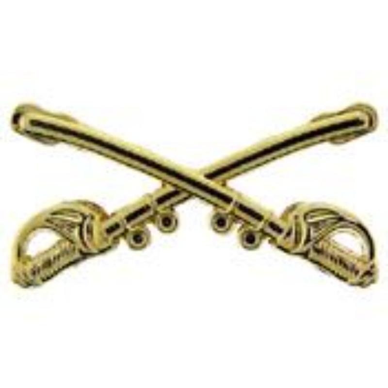 Army Cavalry Swords Pin - Gold - 1.125 in. - Durable Design