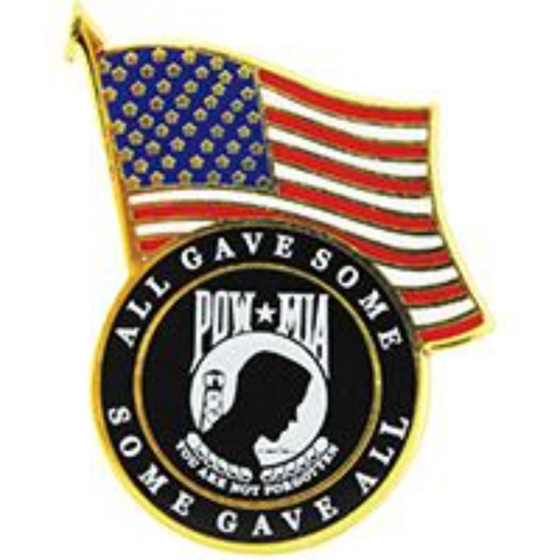 P15458 Pin - Pow Mia, USA - 1.25 in.