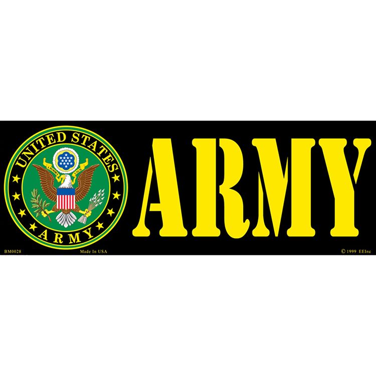 BM0028 Sticker - Army Symbol - 3.5 x 10 in.