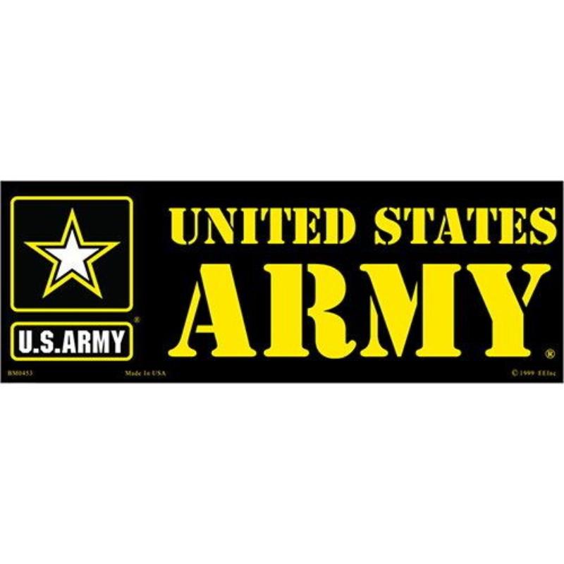 BM0453 Sticker - Army Logo, US - 3.5 x 10 in.