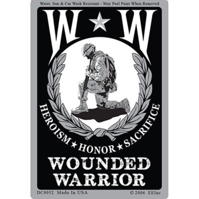 DC0052 Sticker - Wounded Warrior - Freedom Isnt Free - 3 x 4.25 in.