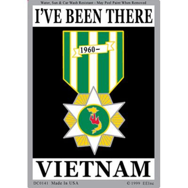 DC0141 Sticker - Vietnam, Campaign - 3 x 4.25 in.