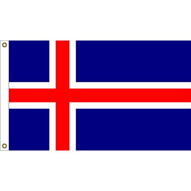F1047 Flag - Iceland - 3 x 5 ft.