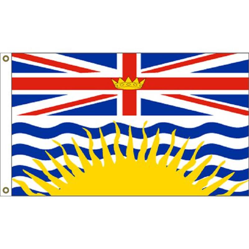 F1123 Flag - Canada, British Col - 3 x 5 ft.
