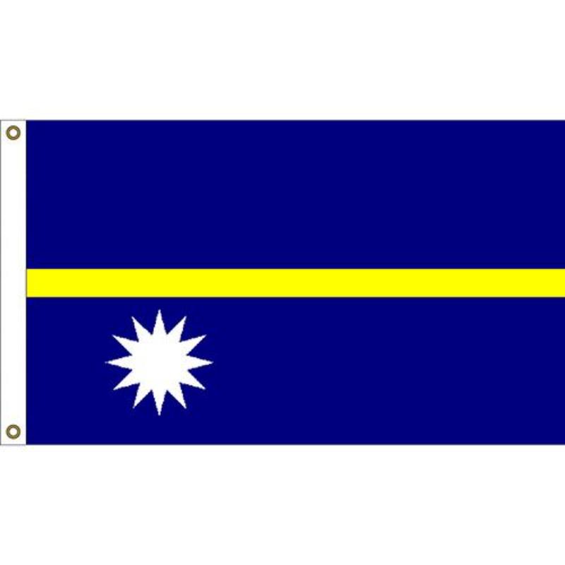 F1222 Flag - Nauru - 3 x 5 ft.