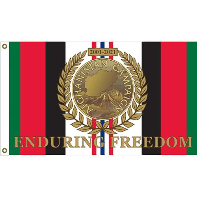 F1330 Flag - Enduring Freedom Service Ribbon - 2010-2021 - 3 x 5 ft.