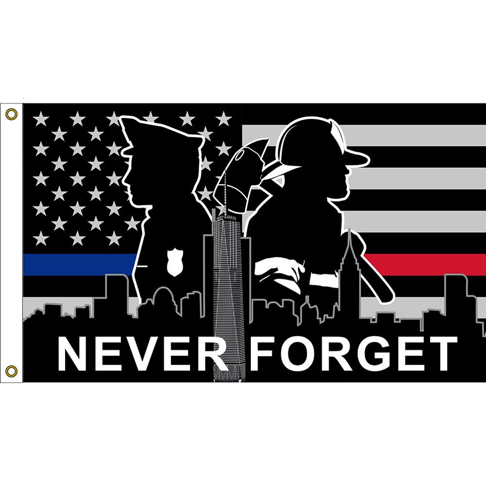 F1488 Flag - USA, 911 Never Forget - 3 x 5 ft.