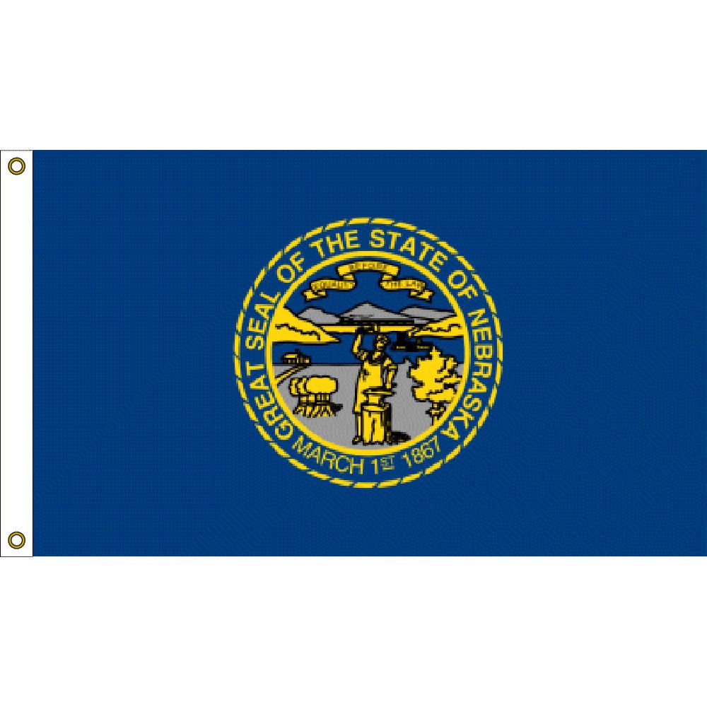 F1528 Flag - Nebraska - 3 x 5 ft.