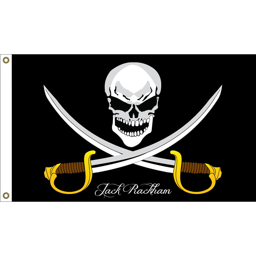 F1806 Flag - Pirate, Jack Rackham - 3 x 5 ft.