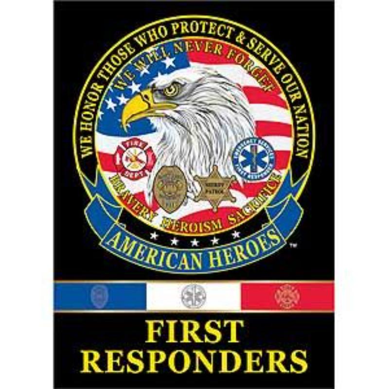 F9033 Banner - American Heroes - 29 x 40 in.