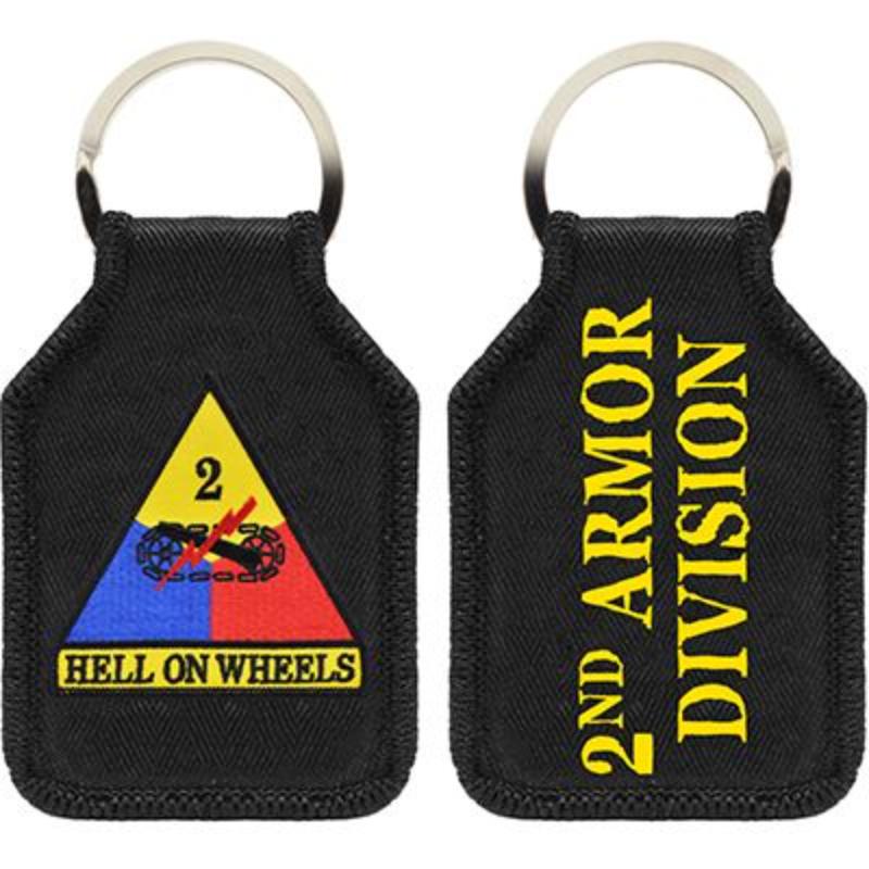 KC0143 Key Ring - Army, 2nd Armor - Embark - 1.88 x 2.75 in.