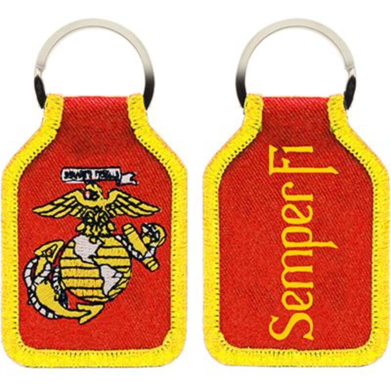 KC0159 Key Ring - USMC, Semper - FI - Embark - 1.88 x 2.75 in.