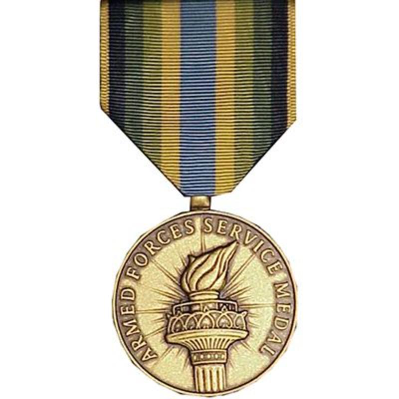M0214 Medal - Armed Forces Service - 2.88 in.