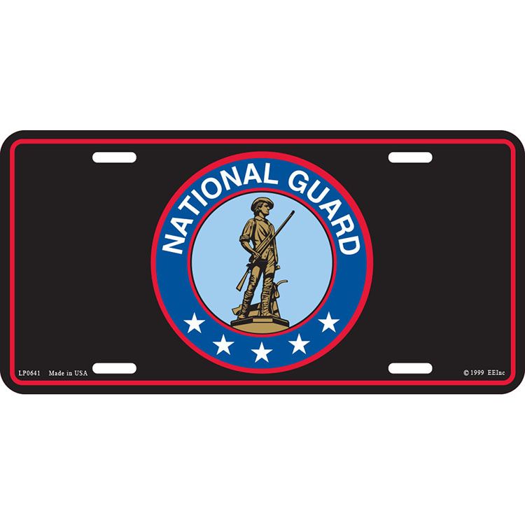 LP0641 License Plate Frame - National Guard - 6 x 12 in.