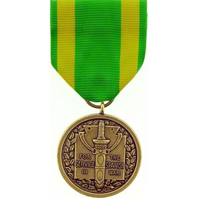 M0231 Medal - Spanish War Service - 2.88 in.