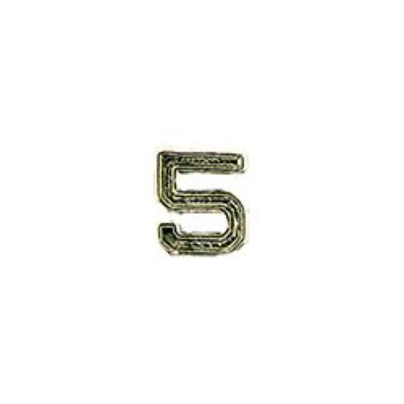 M7665 Dev-Numeral 5, Silver - 0.19 in.