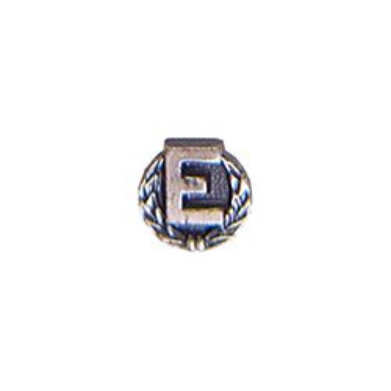 M7802 Dev-Letter E, USN, Silver - Wreath - 0.19 in.