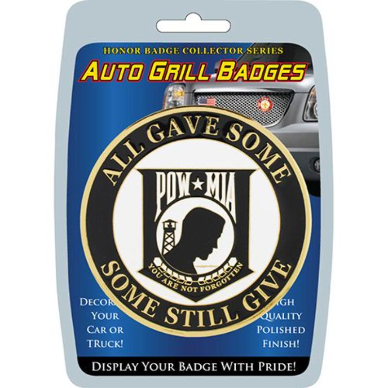 MD6105 Car Grill Decal - Pow Mia - 3 in.