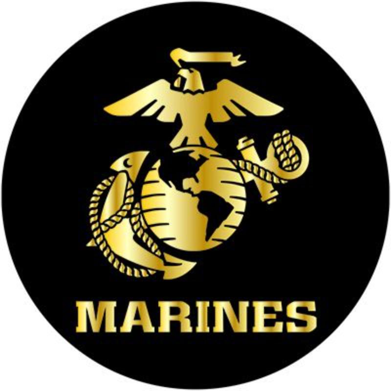 MG0807 Magnet - USMC EGA Button - 3 in.