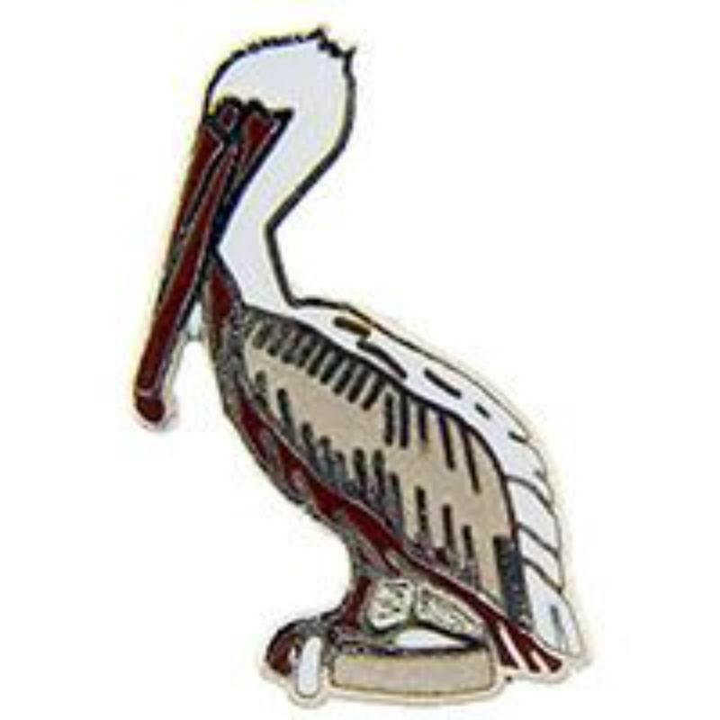 P00203 Pin - Bird, Pelican - 1 in.