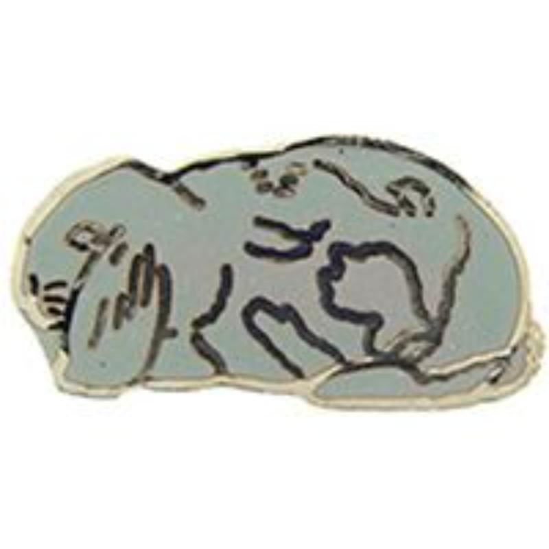 P00286 Pin - Rabbit, Lops, Gray - 1 in.