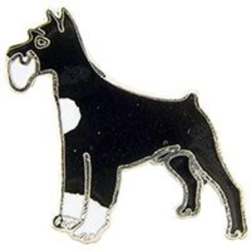 P00316 Pin - Dog, Schnauzer - 1 in.