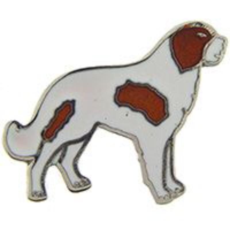 P00332 Pin - Dog, Saint Bernard - 1 in.