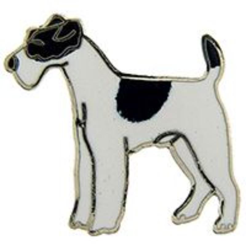 P00343 Pin - Dog, Fox, Terrier - 1 in.