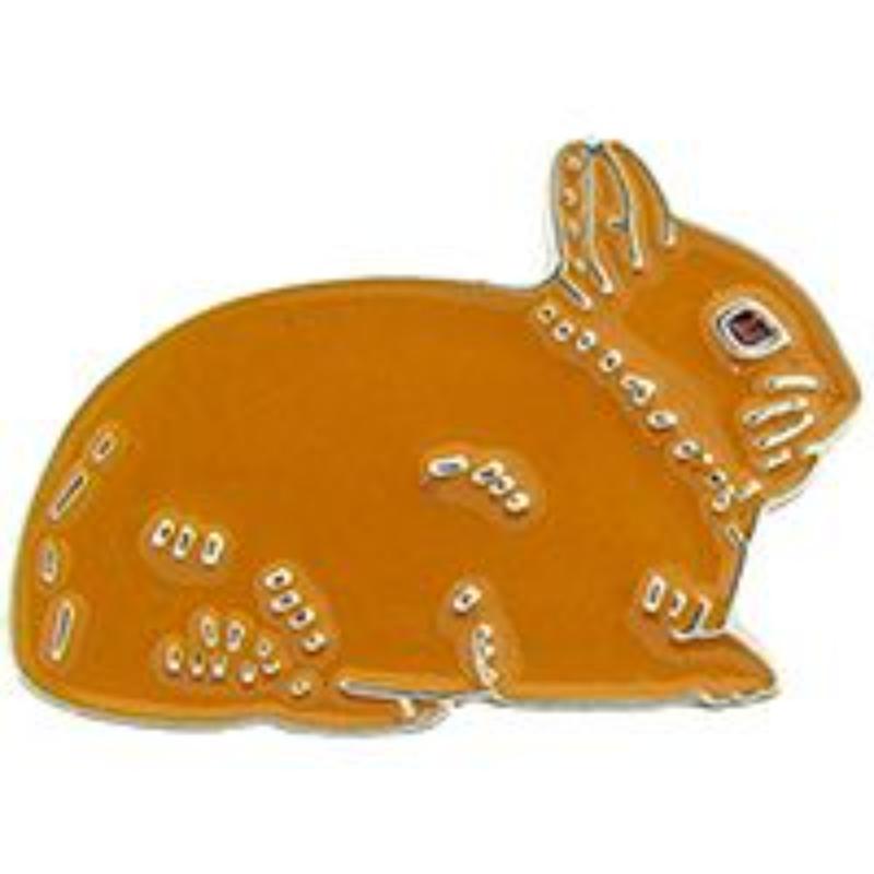 P00365 Pin - Rabbit, Dwarf - Zealand, Brown - 1 in.