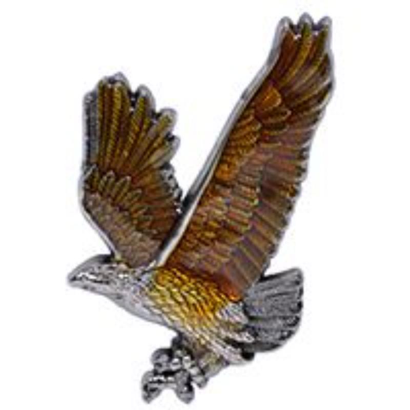 P00936 Pin - Eagle, Brown, Pewter - 1.5 in.